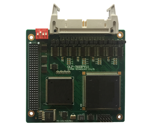 OLP-7103P，PCI-104接口，8通道，RS232/422/485，异步串口通信模块